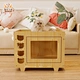 Wood Soft Modern Portable Elevated Square Cat  dog Bed Frame Hammock