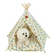 2022 New style Pet Tent Bed for Small Cat Houses for Indoor Kitten Teepee Removable cotton
