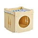 Raised Roof and Balcony Bed for Indoor and Outdoor Weather-Resistant cheap wooden decorative Dog cat houses