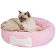 hot sale soft short plush fluffy pet bed for cat washable cushion cover pet donut dog beds