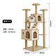 interactive toys gray wood fashion custom design cat climbing frame deluxe cat tree house scratcher
