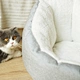 Deep Sleep Comfort In Winter Little Mat Basket Cat Ear Lovely Half-open Cozy Cave Beds Indoor Cat Tent Nest Cozy Pet Bed