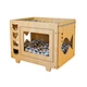 Wood Soft Modern Portable Elevated Square Cat  dog Bed Frame Hammock