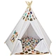 dog bed tent foldable teepee with cushion pet