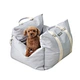 Manufacturer High Quality Fashion Style Pet Carrying Bag Pet Dog Carrying Booster Seat Dog Car Seat Pet Bed for Car Luxury Leather Waterproof Pet Booster Car Seat with Storage Pocket for Small Medium Dogs and Cats Breathable Folding Small Dog Car Seat Boo