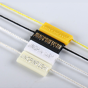 clothing tag plastic string