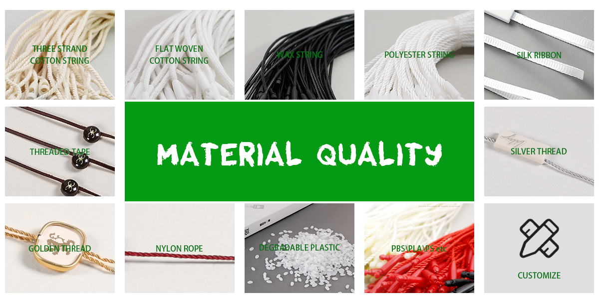 wax hang tag string
