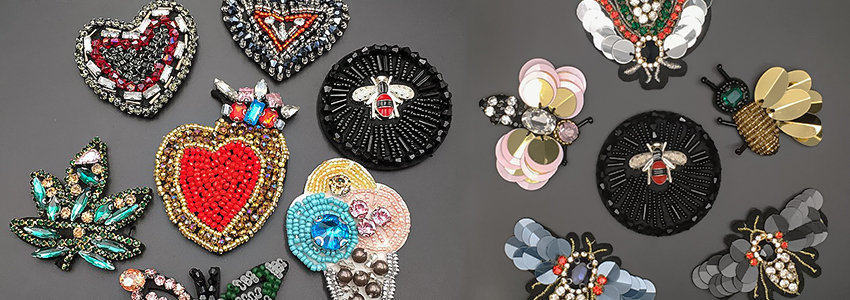 beaded floral applique factory
