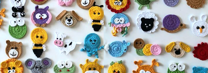 crochet flowers applique factory