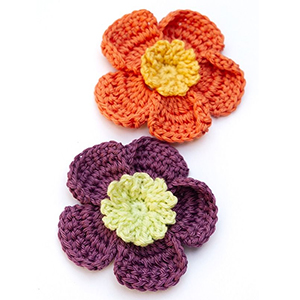 crochet flowers applique OEM
