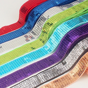 colorful sequin trim