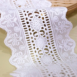 ivory polyester lace trim