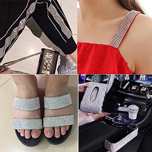 glass rhinestone trim supplier
