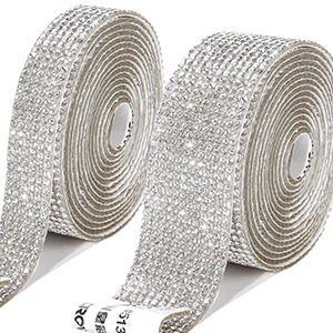plastic glass rhinestone trim