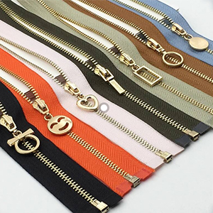 colorful custom metal zipper