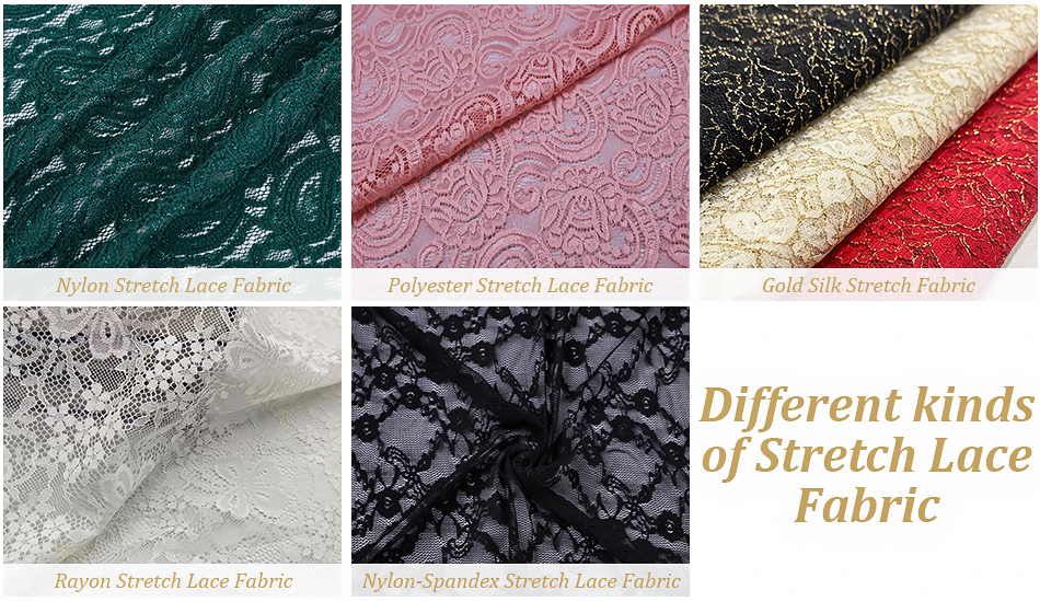 many types of stretch lace fabrics