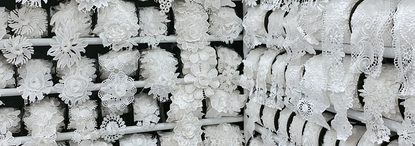 water-soluble 3d flower lace trim