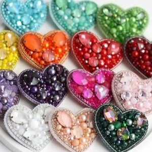 beaded rhinestone applique for clothing