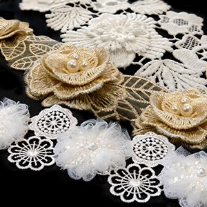 high quality 3d flower lace trim