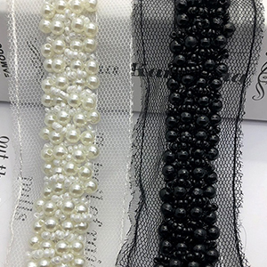 black beaded lace trim