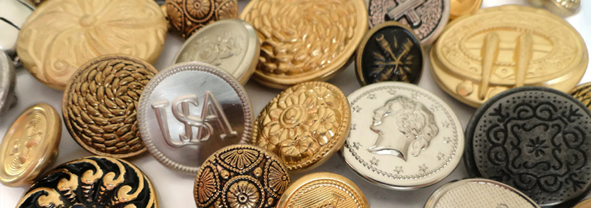 custom engraved metal buttons for clothes