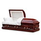 JS-A2599 High Quality Adult Funeral Wooden Caskets Coffins Beautiful Velvet Interior Colorful Satin Finish Zinc Metal Cremation