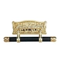 Hot Sale Classical Funeral Supplies Wooden Plastic Zinc Casket Handle Set for Adult Coffin Armored Swing Handles