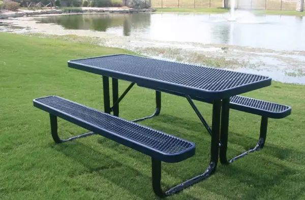 expanded metal picnic tabless