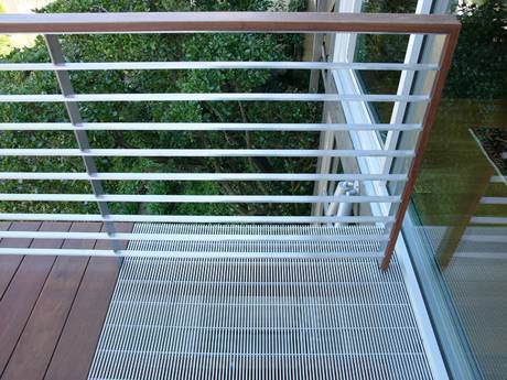 dense steel grating