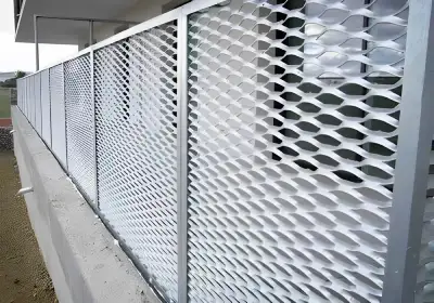 expanded metal fence
