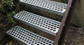 perf safety grating stair treads