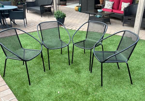 expanded metal chair