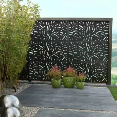 laser cut metal fence panels
