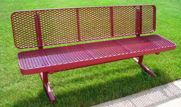 expanded metal benche