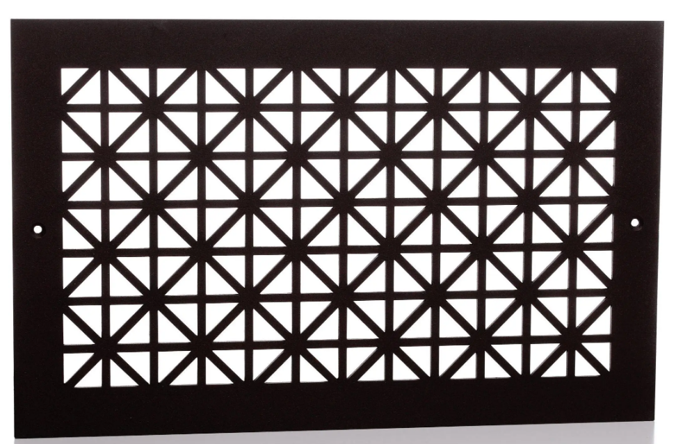 Decorative steel floor vent covers