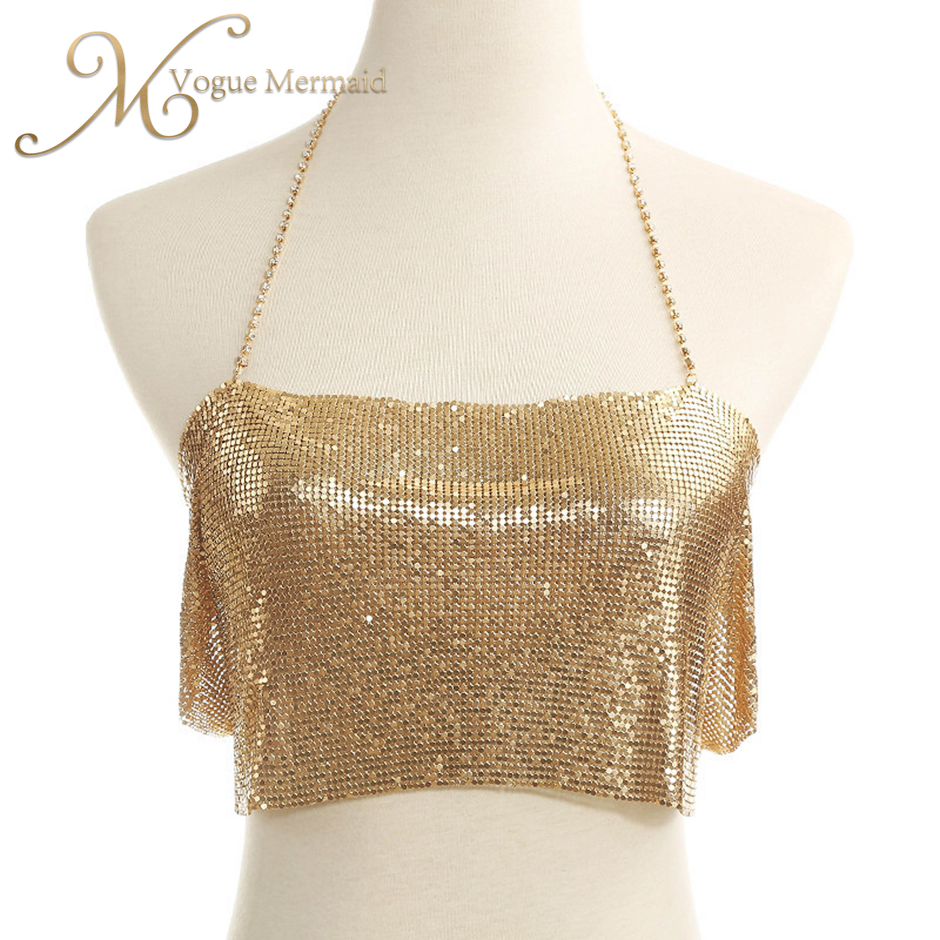 gold womens metallic top