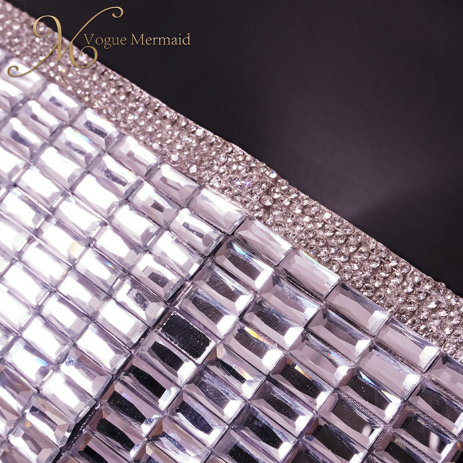 high quality rhinestone chain top