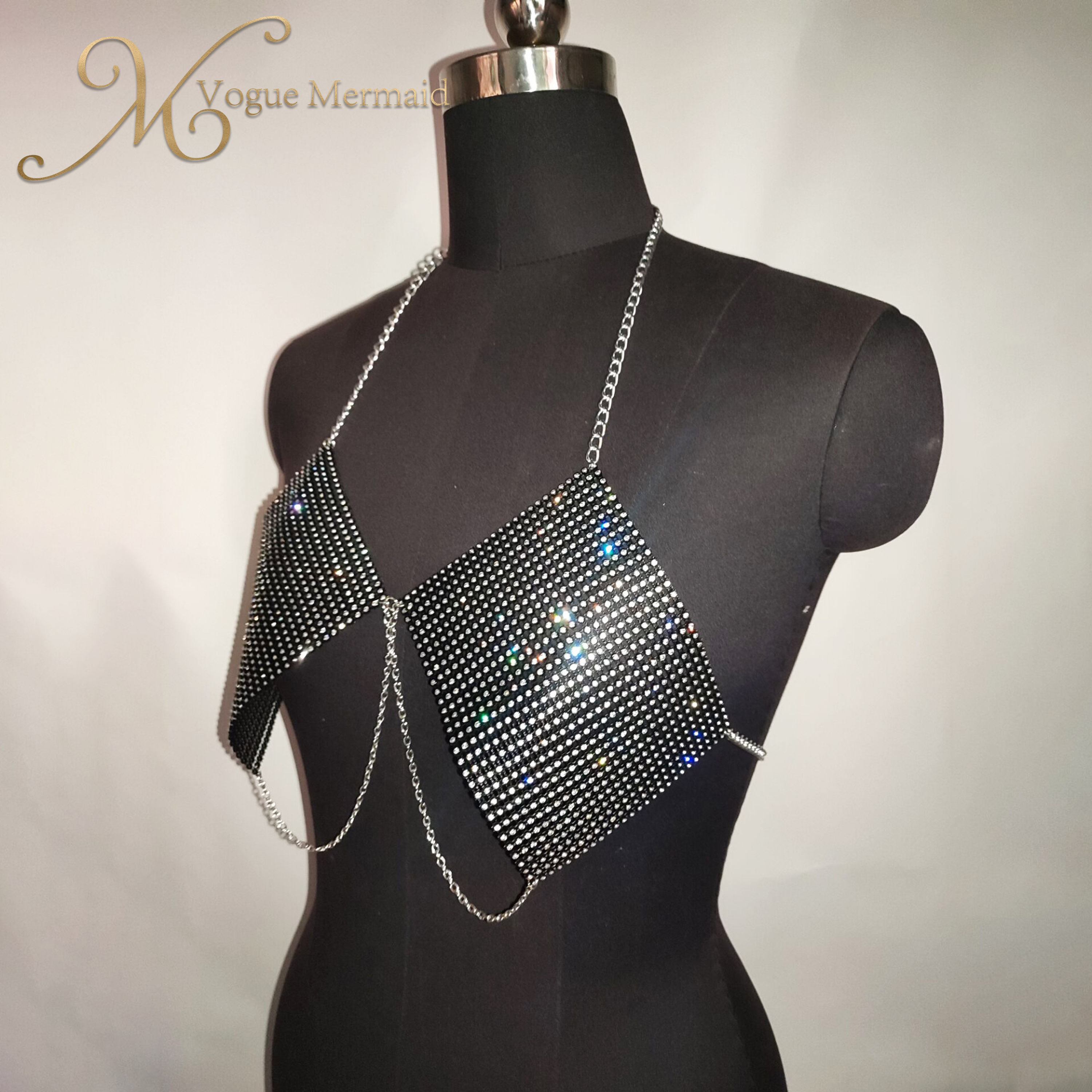 bling rhinestone bra top