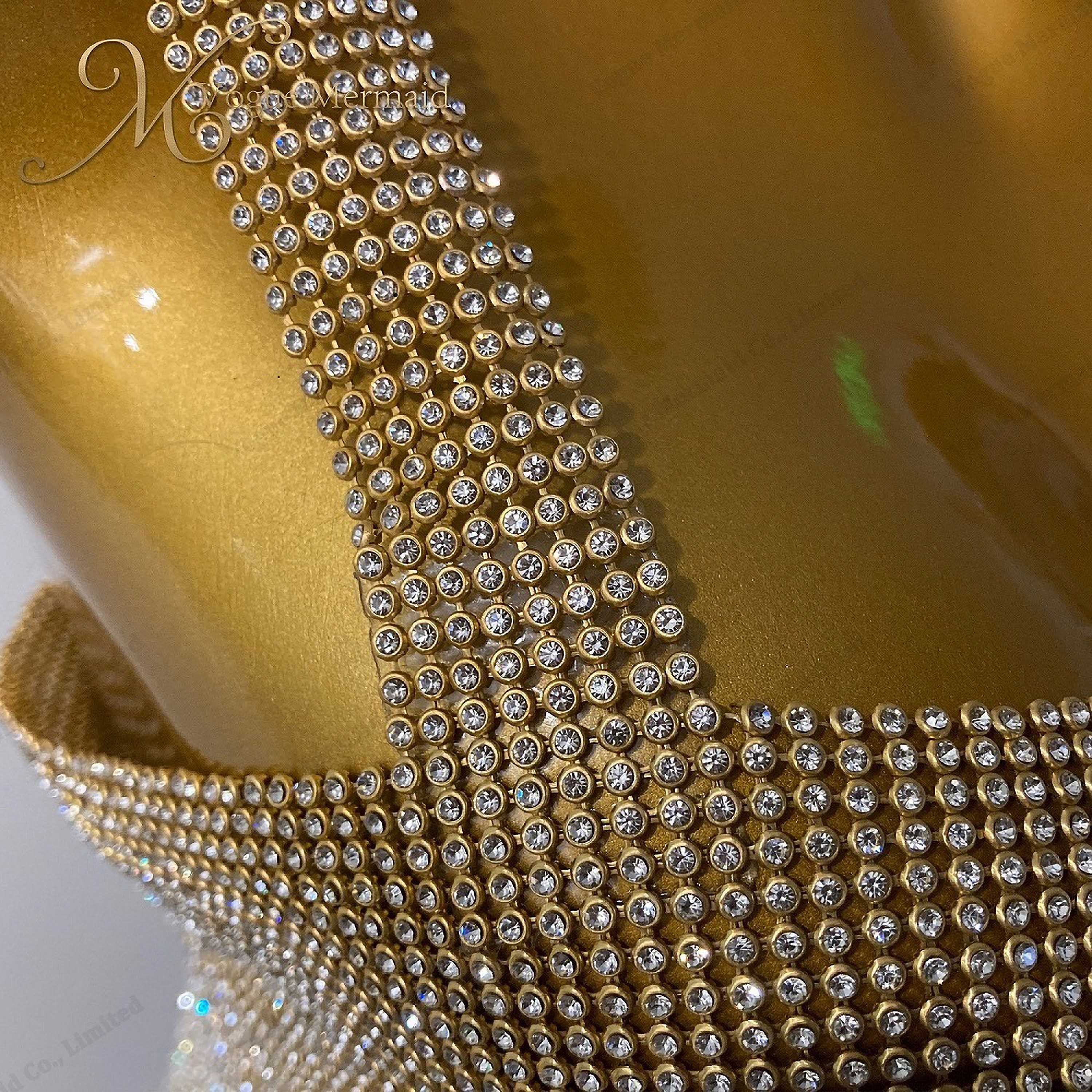 bling gold rhinestone top