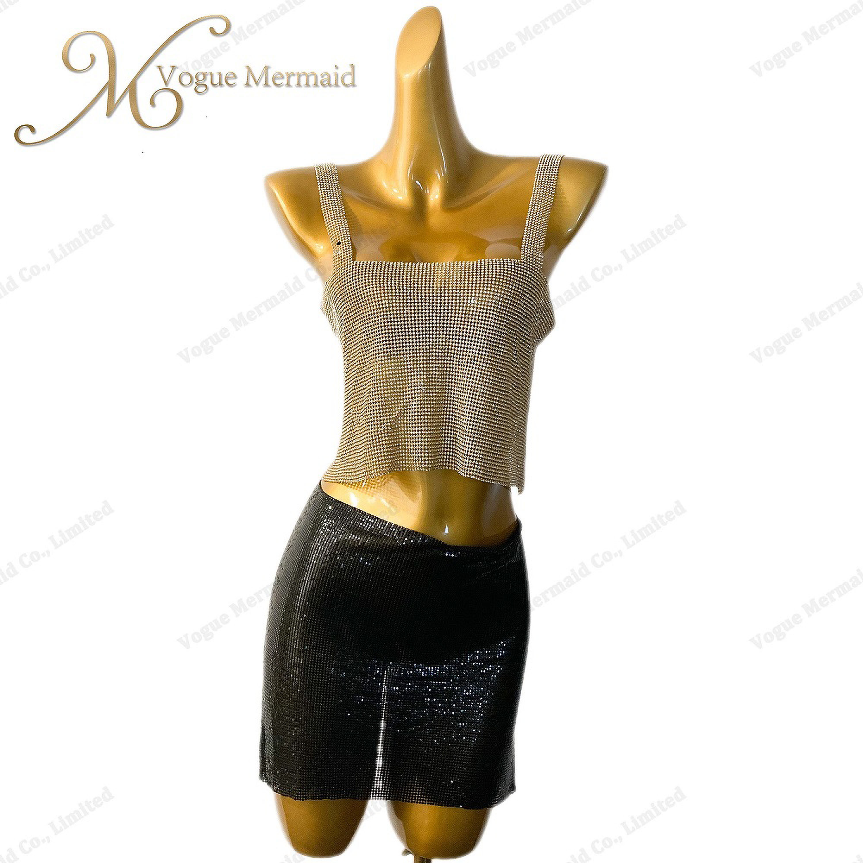 gold rhinestone top fpr party