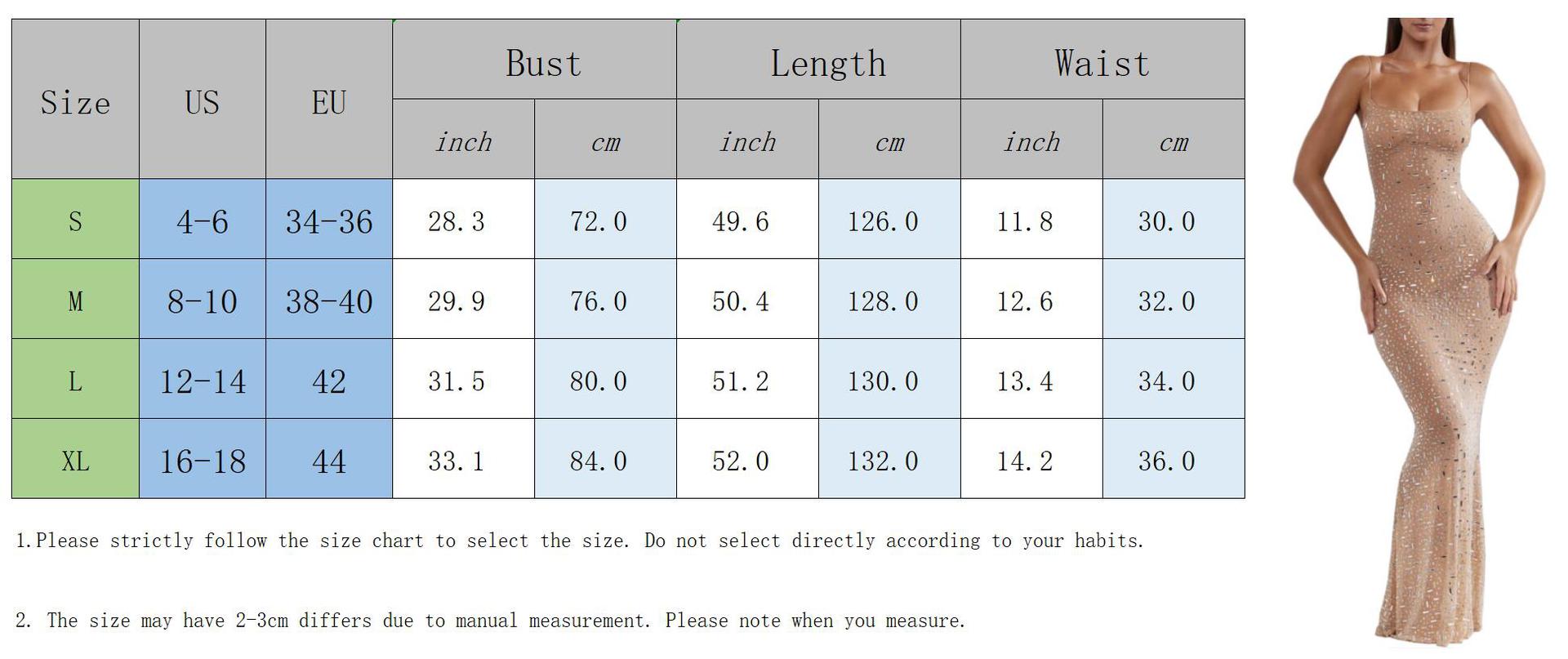 size of rhinestone birthday dress