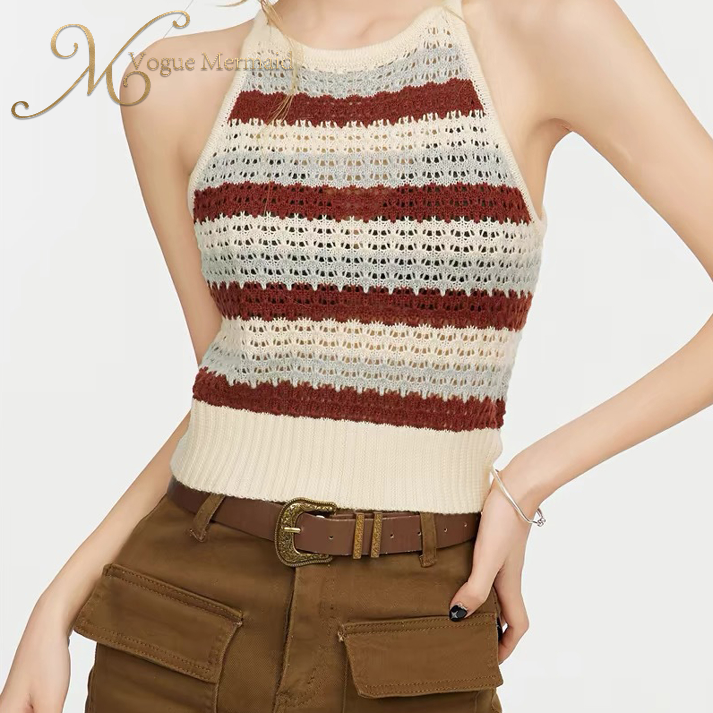 bodycon crochet halter top