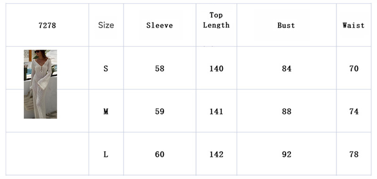 size of crochet halter dress