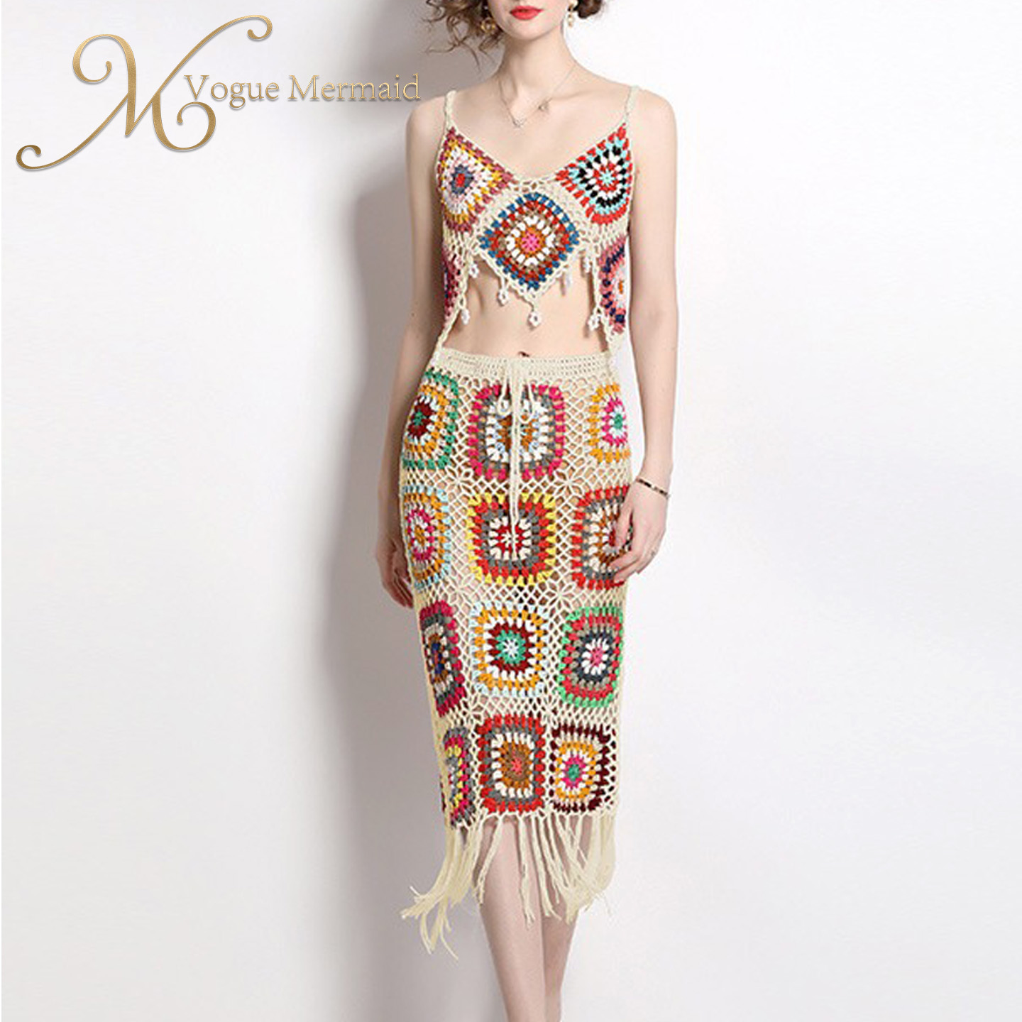 fashion crochet set outfit