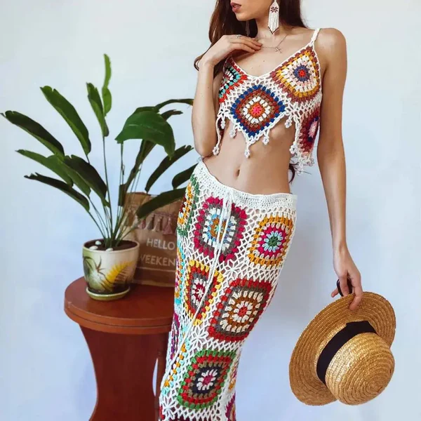 crochet set outfit for beach