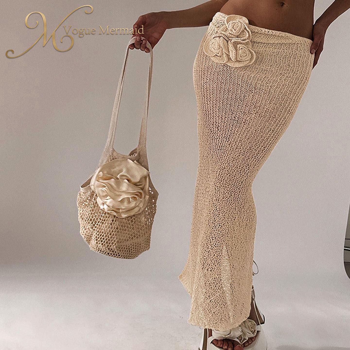 women crochet two piece set