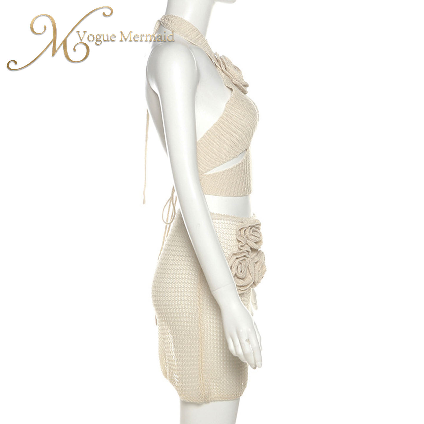 bodycon crochet outfit set