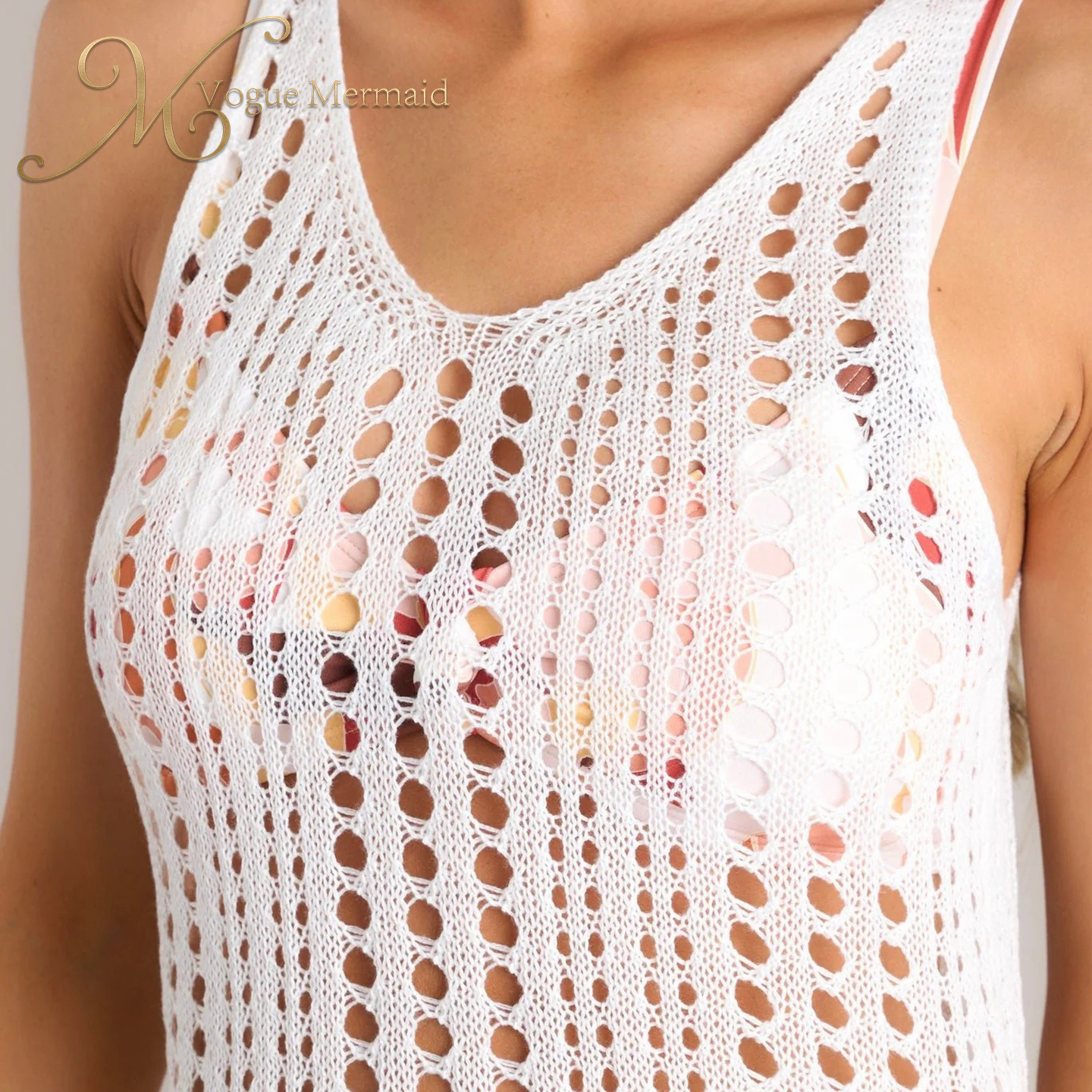 cotton crochet beach dress
