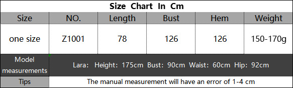 size of crochet dress cover up