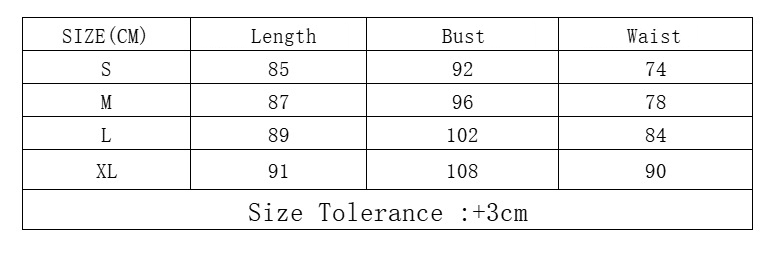 size of womens crochet dress